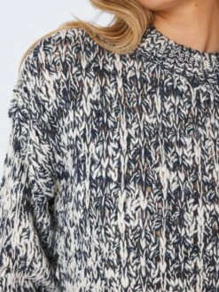 Noisy May Pulls Maille Fine Pull-over Speckle Femme Noir -Noisy May f701f859a6fcdc600dcc6d062690e154