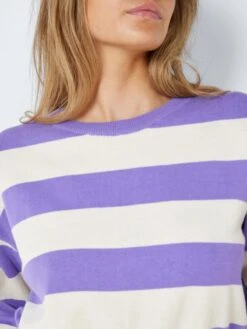 Noisy May Pulls Maille Fine Pull-over Zoe Femme Violet Foncé -Noisy May fb173e27edb426f00b7b88c229e94c07